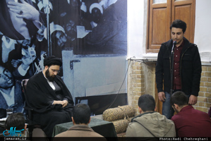 دیدار انجمن اسلامی دانشجویان دانشگاه شهید بهشتی با سید علی خمینی 