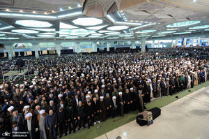 مراسم تشییع و اقامه نماز بر پیکر مرحوم آیت الله هاشمی‌شاهرودی