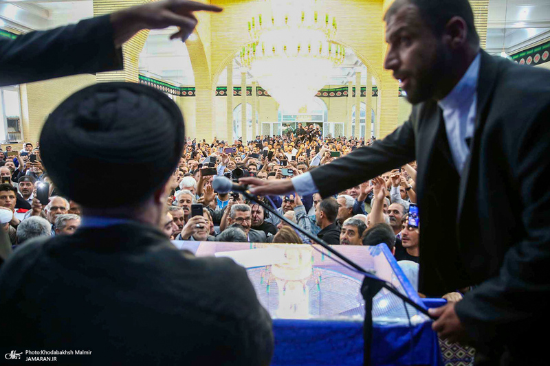 حضور سید حسن خمینی در روستای خیارج استان قزوین -2