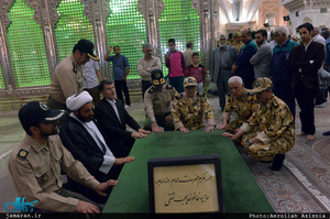 تجدید میثاق فرماندهان و دانشجویان دانشگاههای افسری آجا‎ با آرمان های حضرت امام