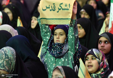 اجتماع باشکوه نوجوانان آرمانی لشکر قدس در حرم مطهر امام خمینی (س)-2