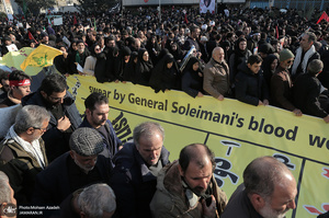 حضور میلیون ها تهرانی در تشییع پیکر مطهر سردار قاسم سلیمانی - 11