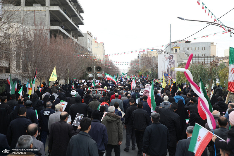 راهپیمایی 22 بهمن در قم
