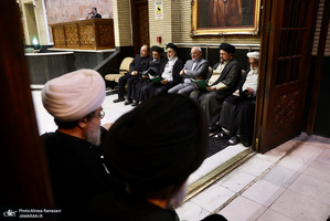 مراسم ختم همسر آيت الله راستی کاشانی