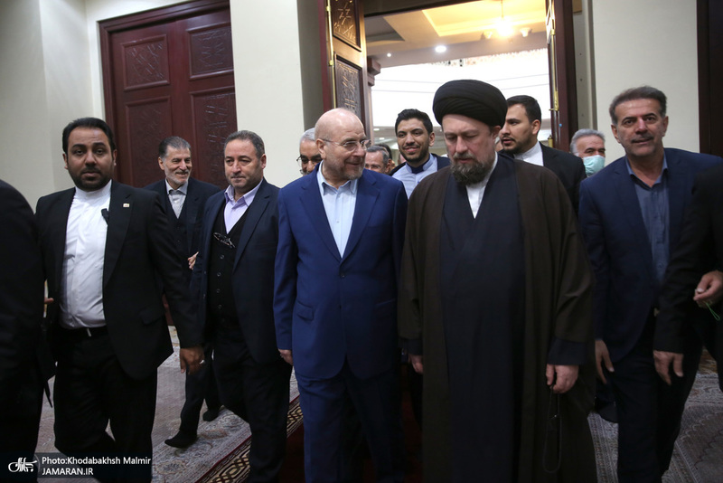 تجدید میثاق رئیس و جمعی از نمایندگان مجلس شورای اسلامی با آرمان‌های امام خمینی(س)-2