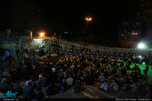 وداع با پیکر مطهر شهید امیر‌سعید قاسمی در امامزاده صالح(ع) فرحزاد 