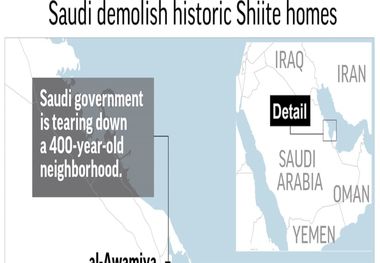 تخریب خانه ‌های شیعیان در عربستان سعودی و تشدید تنش ها

