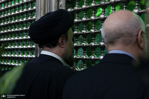 مراسم تجدید میثاق رئیس و نمایندگان مجلس شورای اسلامی با آرمان های امام خمینی (س)