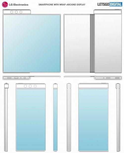 انتشار پتنت LG برای یک گوشی با نمایشگر منعطف دوطرفه