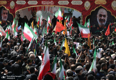 مراسم تشییع شهدای جنگ تحمیلی رژیم صهیونیستی در تهران-2