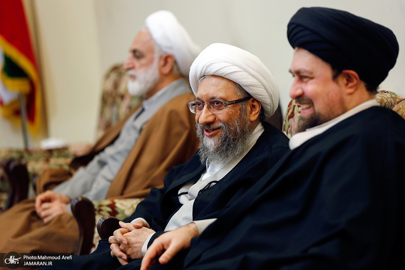 تجدید میثاق رئیس قوه قضائیه و مسئولان عالی قضایی با آرمان‌های امام خمینی(س)