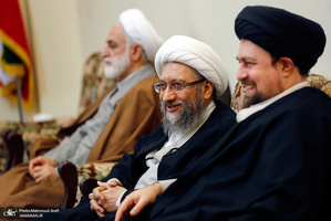 تجدید میثاق رئیس قوه قضائیه و مسئولان عالی قضایی با آرمان‌های امام خمینی(س)