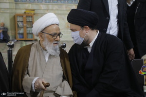 مراسم بزرگداشت آیت الله موسوی بجنوردی (ره) در قم - 1