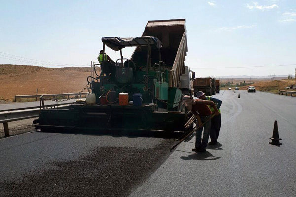 آغاز بهسازی آسفالت آزادراه قزوین- زنجان