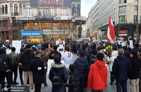 مراسم بزرگداشت حاج قاسم سلیمانی و همرزمانش در مرکز شهر وین