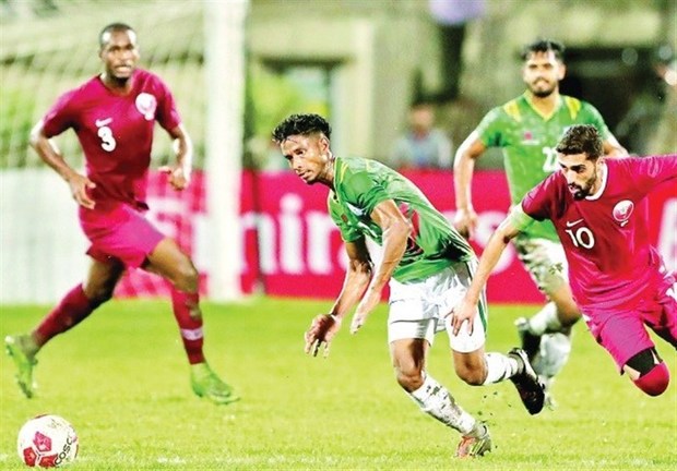 دیدار قطر و بنگلادش با حضور تماشاگران 
