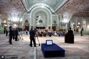 مراسم تجدید میثاق قوه‌ قضائیه با آرمان‌های امام خمینی(س) در حرم امام،