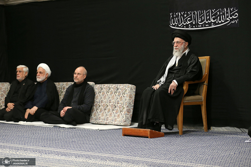 مراسم عزادارای شب عاشورا با حضور رهبر انقلاب اسلامی