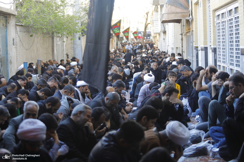 دسته عزاداری شهادت حضرت علی (ع) با حضور آیت‌الله العظمی وحید خراسانی