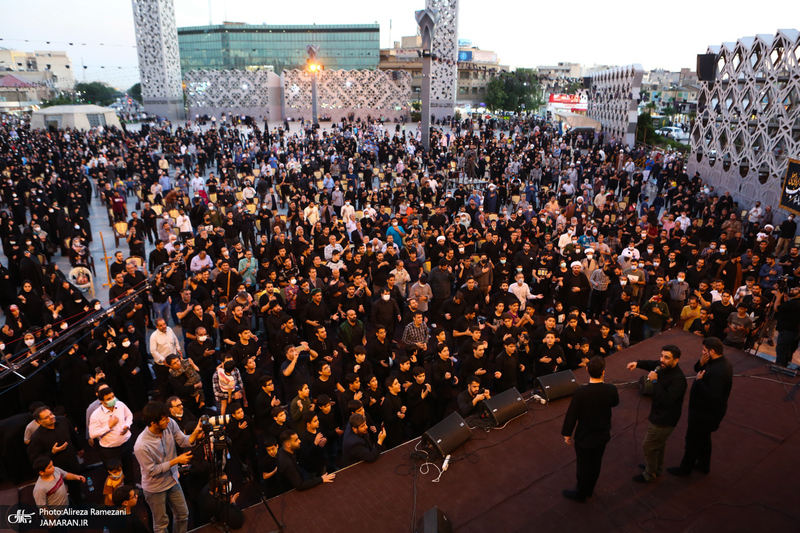 مراسم شهادت امام جعفر صادق (ع) در میدان امام حسین (ع)