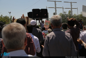 راهپیمایی اعتراض آمیز علیه جنایات در مسجد الاقصی و میانمار 