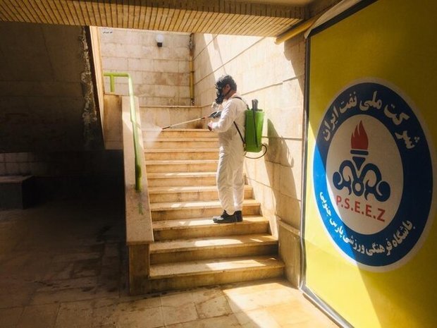 ورزشگاه پارس جنوبی و فولاد خوزستان ضدعفونی شدند+ عکس
