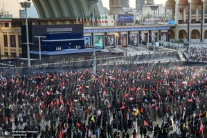 مراسم وداع با پیکر رهبر شهید
