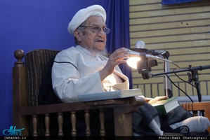 نخستین جلسه درس آیت الله العظمی صانعی در سال جدید تحصیلی 