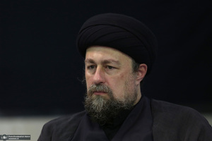 دیدار مدیرعامل بانک ملی ایران ابوالفضل نجارزاده و اعضای هیئت عامل با سید حسن خمینی - تسلیت سید حسن خمینی