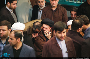 مراسم وداع با پیکر آیت الله هاشمی رفسنجانی(ره) در حسینیه جماران