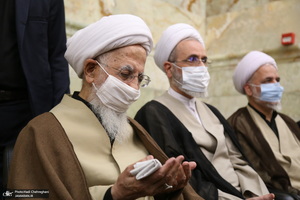 مراسم بزرگداشت همسر آیت الله جوادی آملی در مسجد اعظم قم