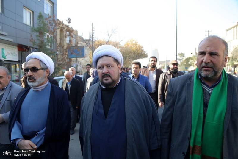 مراسم تشییع و خاکسپاری همشیره مرحوم آیت الله شهاب الدین اشراقی