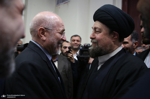 مراسم تجدید میثاق رئیس و نمایندگان مجلس شورای اسلامی با آرمان های امام خمینی (س)