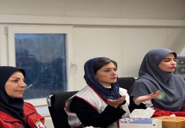 حضور متفاوت پردیس احمدیه در هلال احمر 