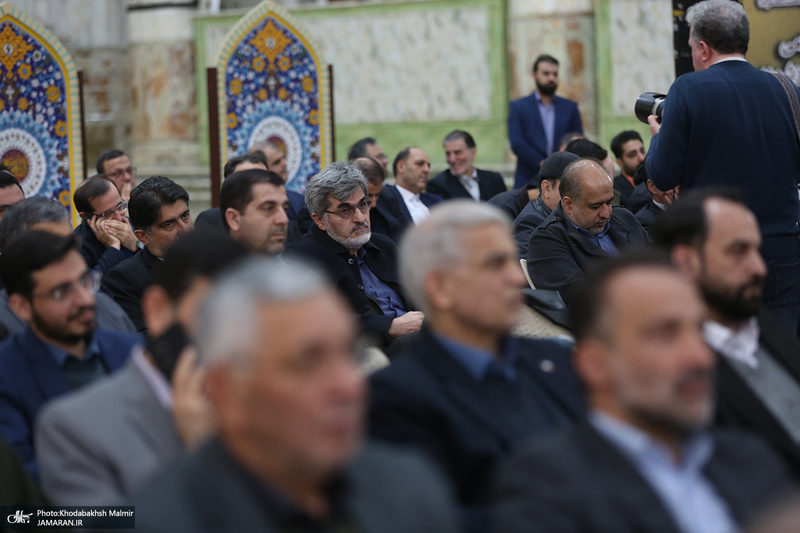 مراسم تجدید میثاق رئیس و نمایندگان مجلس شورای اسلامی با آرمان های امام خمینی (س)