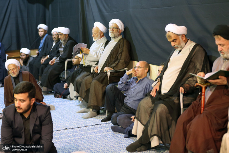 مراسم چهلمین روز مرحوم آیت الله صانعی در حسینیه جماران