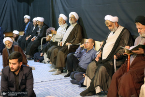 مراسم چهلمین روز مرحوم آیت الله صانعی در حسینیه جماران