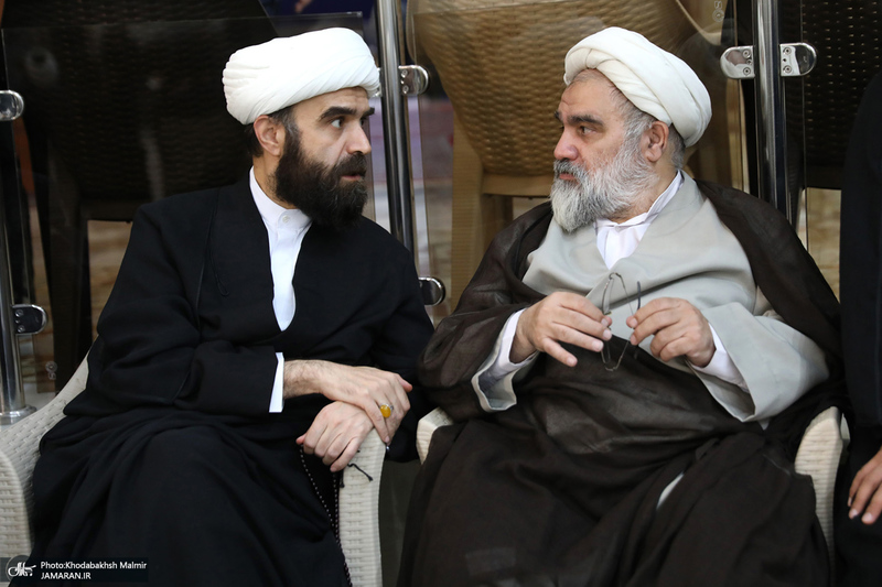 مراسم تشییع و تدفین همسر آیت الله موسوی بجنوردی (ره) در حرم امام خمینی (س)-2