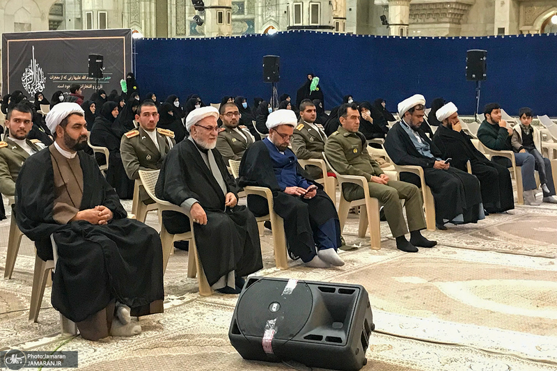 مراسم عزاداری شب شهادت حضرت فاطمه‌ زهرا (س) در حرم امام خمینی