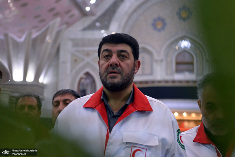 بدرقه 22 هزار امدادگر هلال احمر از جوار حرم امام خمینی (س)