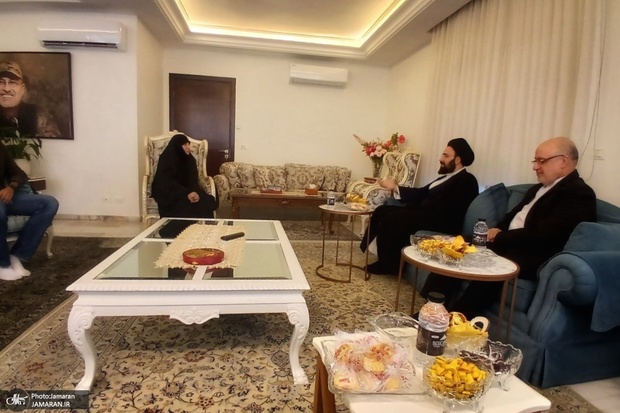 حضور سیدعلی خمینی در منزل شهید سید مصطفی بدرالدین