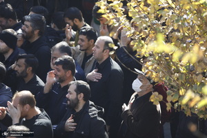 دسته عزاداری روز شهادت حضرت زهرا (س) با حضور آیت الله العظمی وحید خراسانی