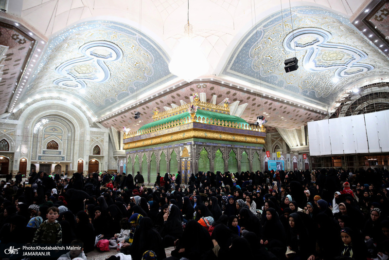 مراسم عزاداری شب شهادت حضرت زهرا (س) در حرم امام خمینی