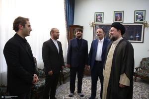 دیدار دبیر شورای عالی مناطق آزاد باسید حسن خمینی