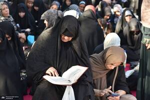 مراسم پرفیض دعای عرفه در قطعه ۲۹ بهشت زهرا(س)