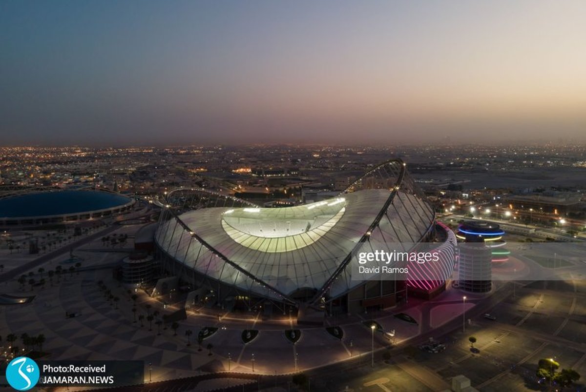 گزارش تصویریl  تصاویر دیدنی از ورزشگاه خلیفه میزبان بازی ایران و انگلیس