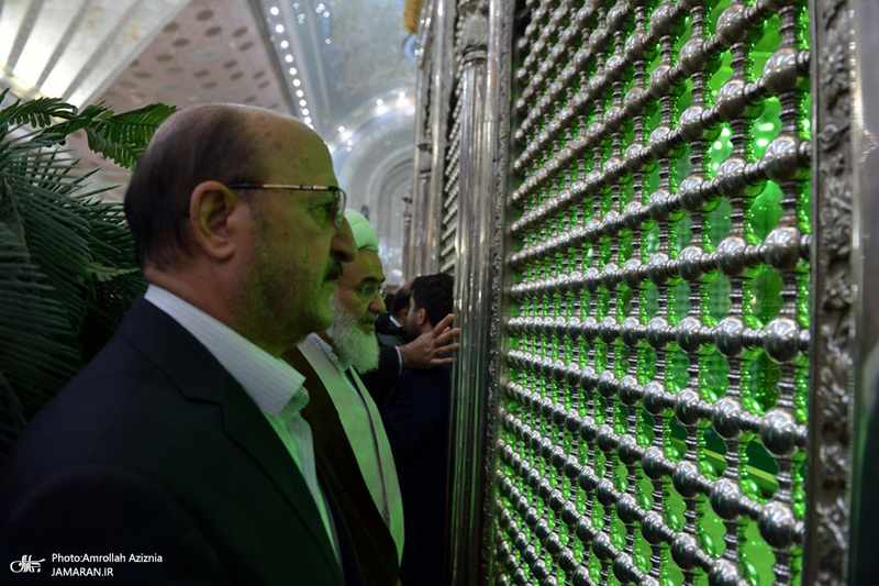 تجدید میثاق امام جمعه و استاندار قزوین با آرمان های حضرت امام(س)