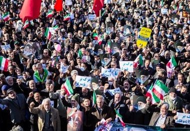 اجتماع انقلابی مردم اراک در محکومیت نا آرامی های اخیر کشور