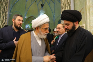 مراسم ترحیم و بزرگداشت آیت الله سید محمدعلی شیرازی در مسجد اعظم قم