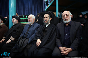 مراسم وداع با پیکر آیت الله هاشمی رفسنجانی در حسینیه جماران